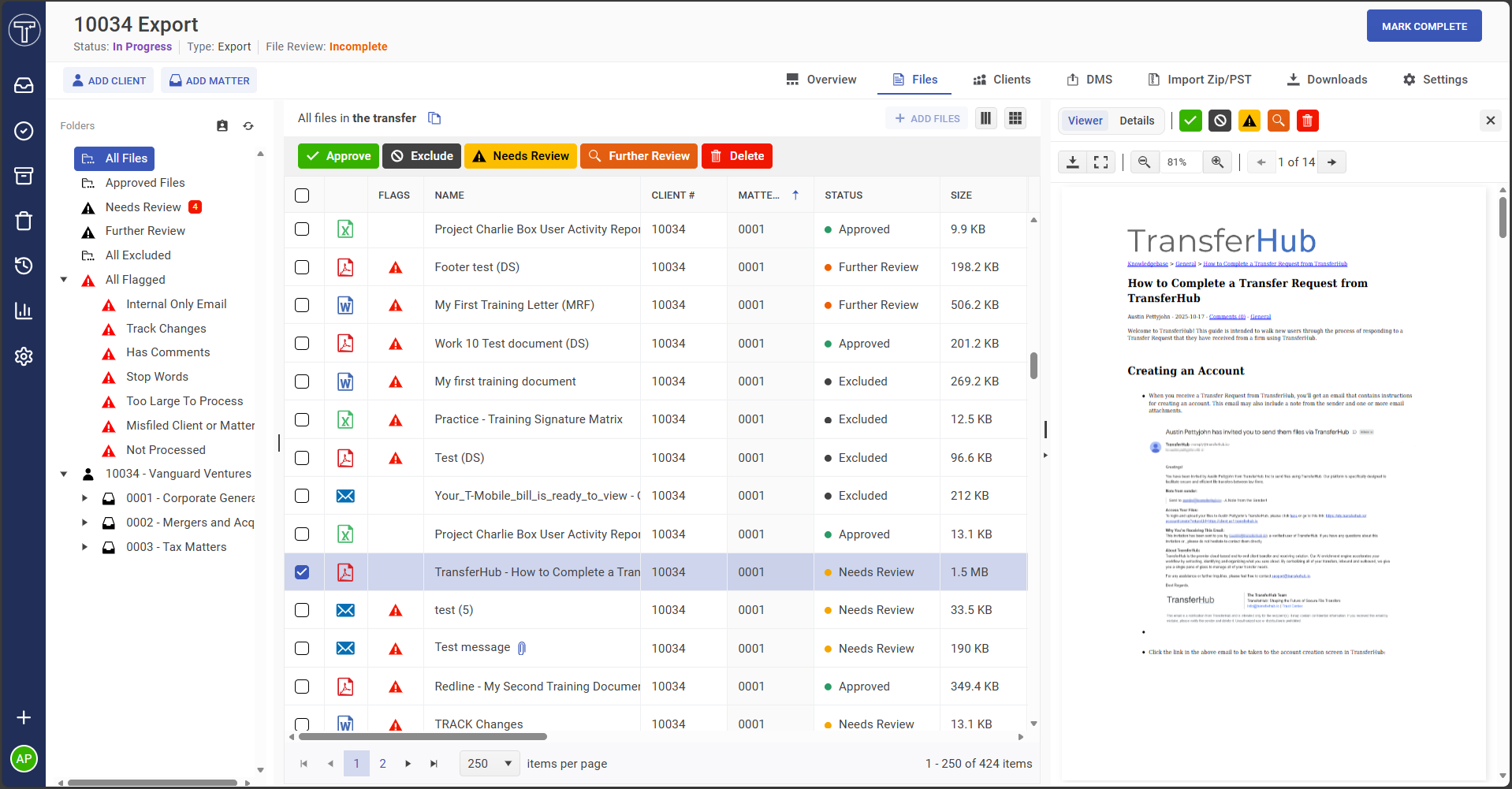 TransferHub Product Image